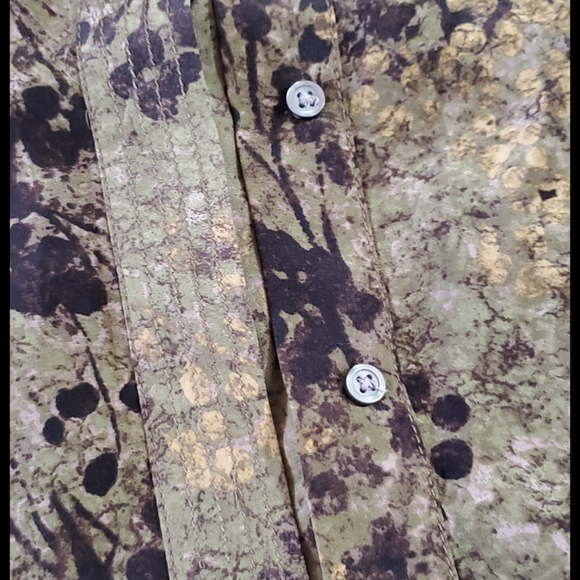 BANANA REPUBLIC graphic static print 100% Silk sz.4 - Picture 6 of 9